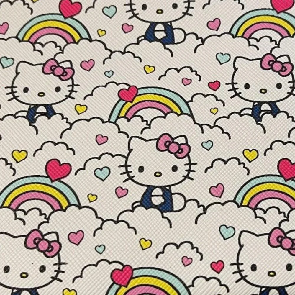NWT ADORABLE HELLO KITTY PENCIL / PEN OR COSMETIC / MAKEUP CASE  / STORAGE POUCH